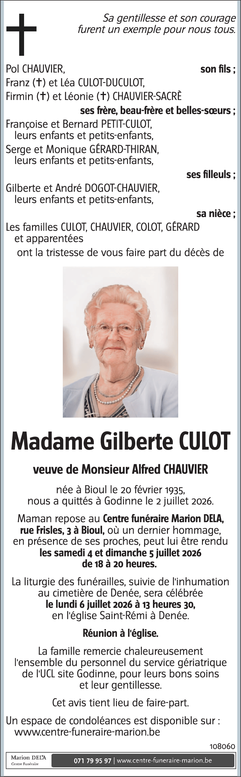 Gilberte CULOT