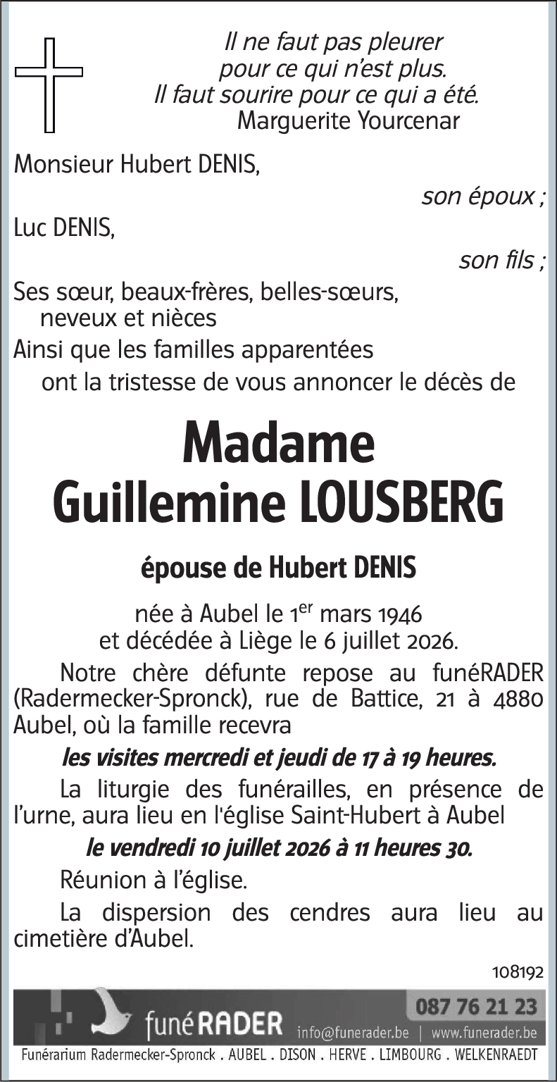 Guillemine LOUSBERG