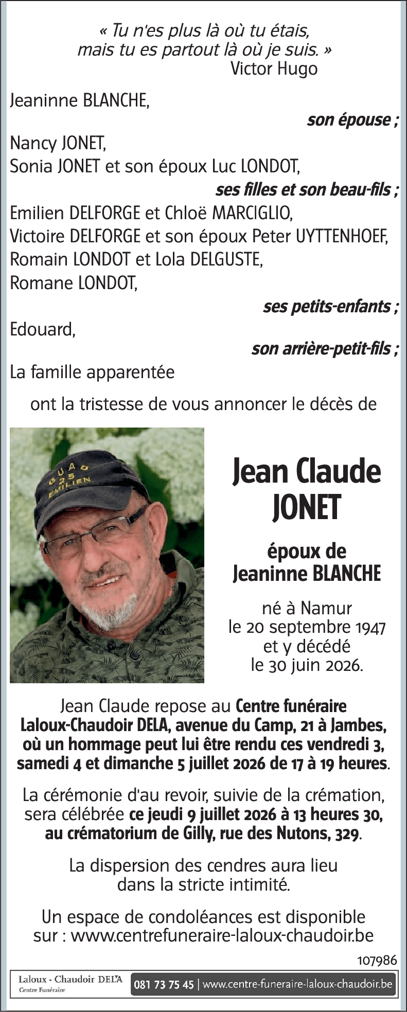 Jean Claude JONET