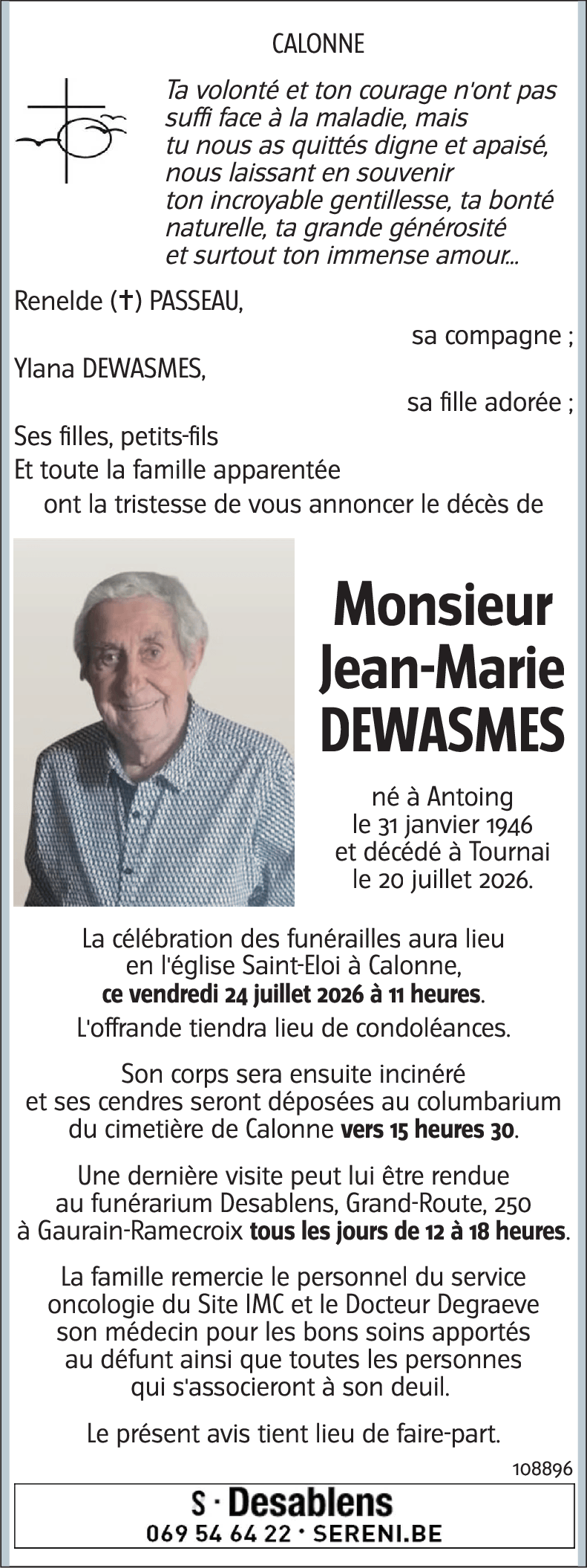 Jean-Marie DEWASMES