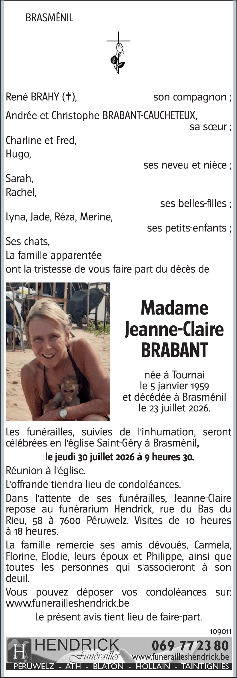 Jeanne-Claire BRABANT