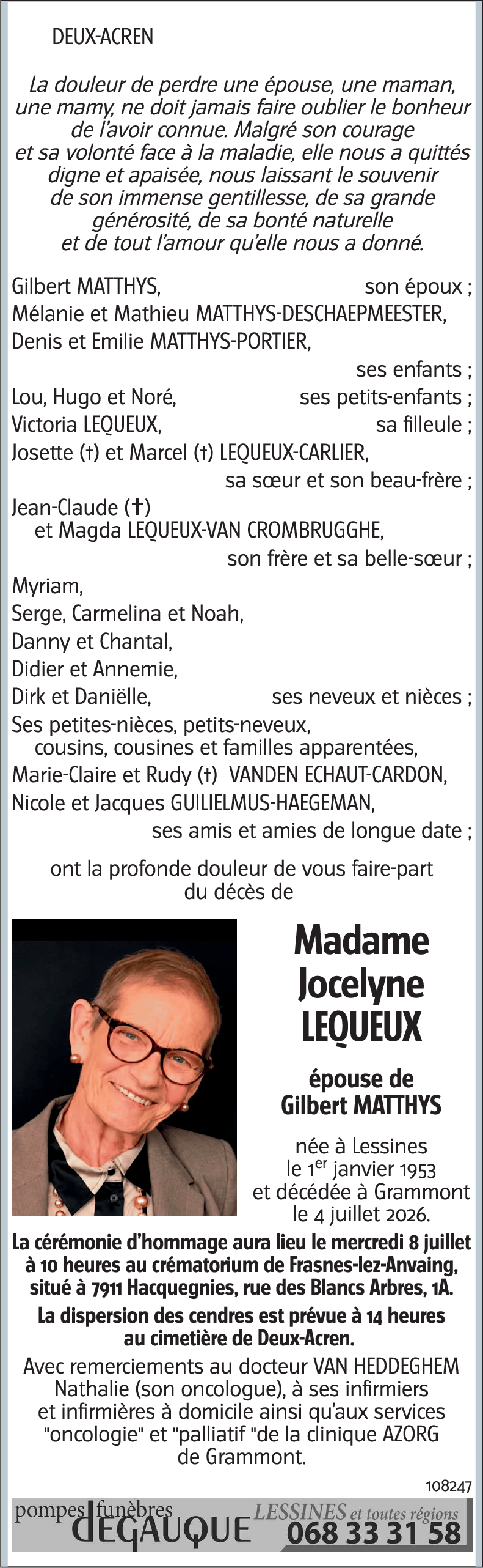 Jocelyne LEQUEUX