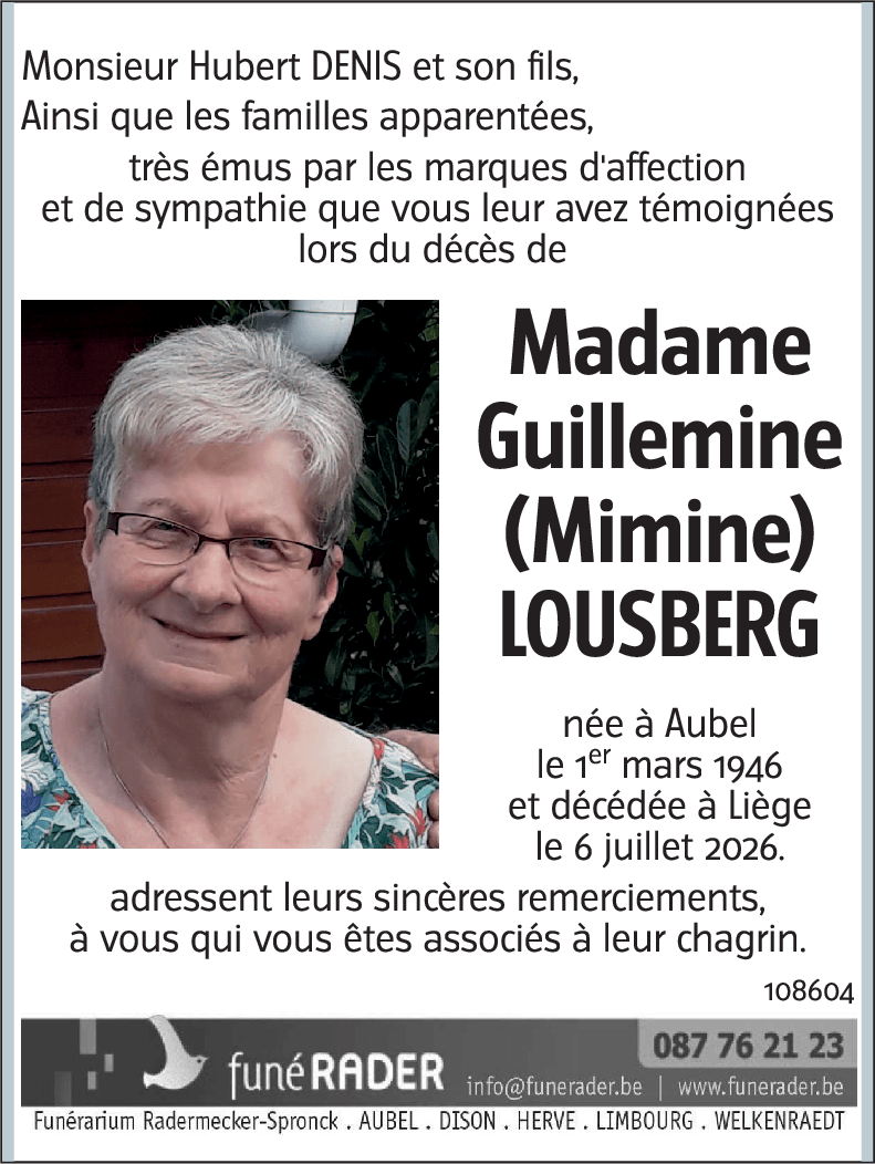 Lousberg GUILLEMINE
