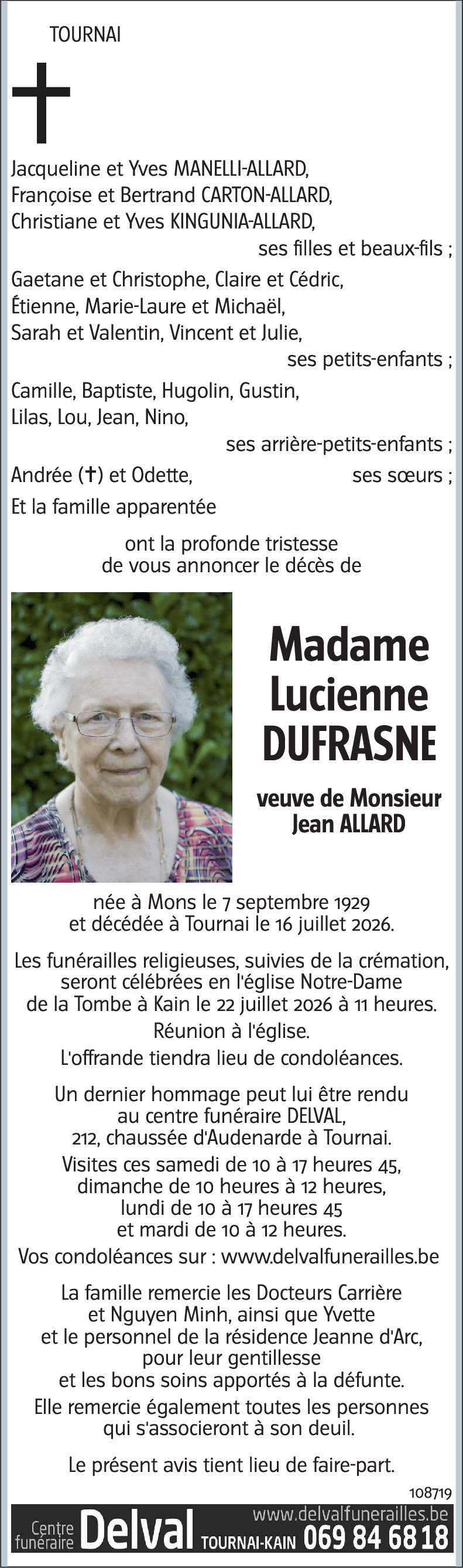 Lucienne DUFRASNE