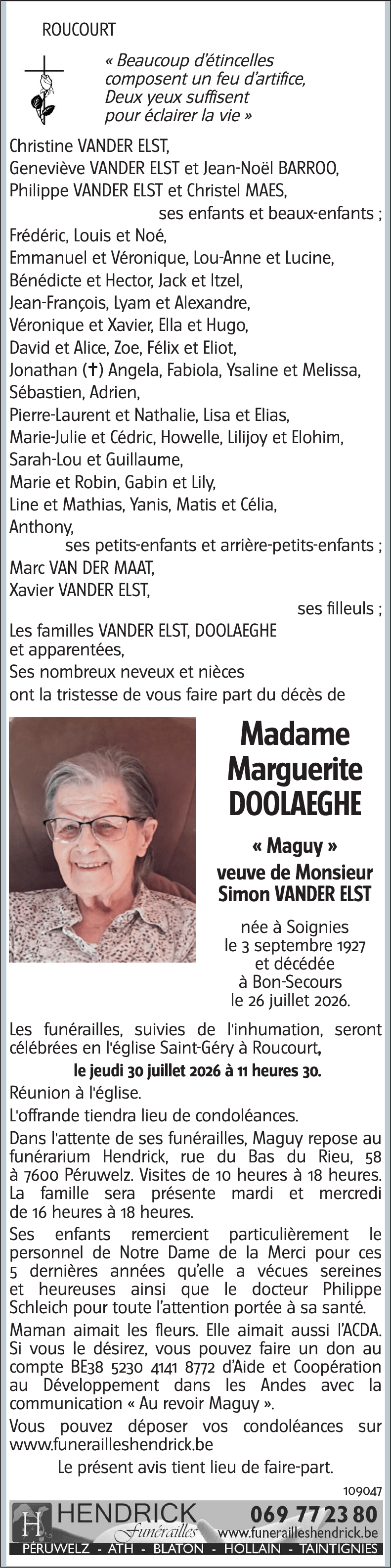 Marguerite DOOLAEGHE