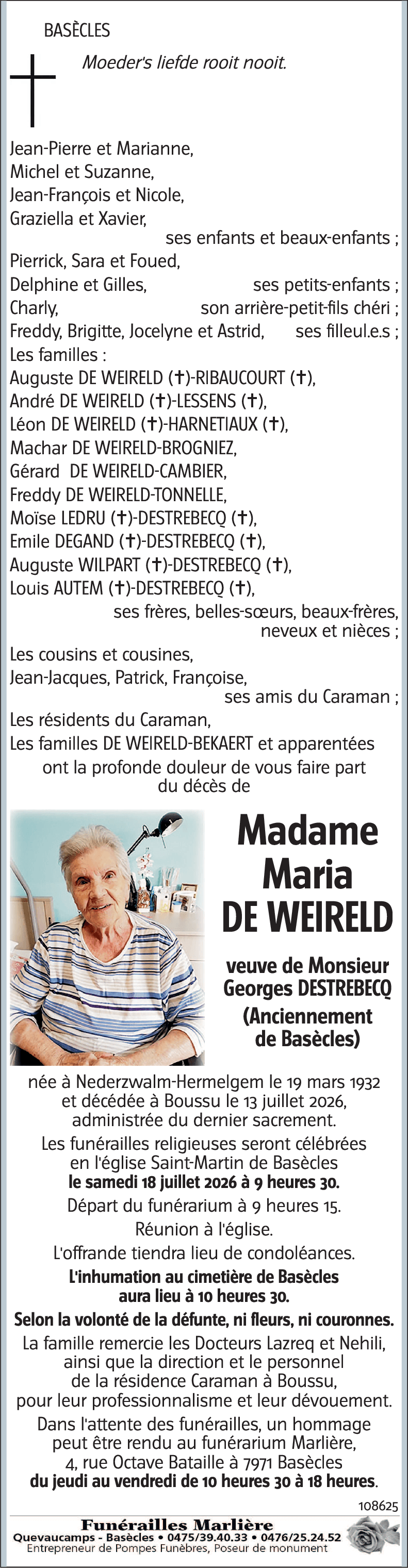 Maria DE WEIRELD
