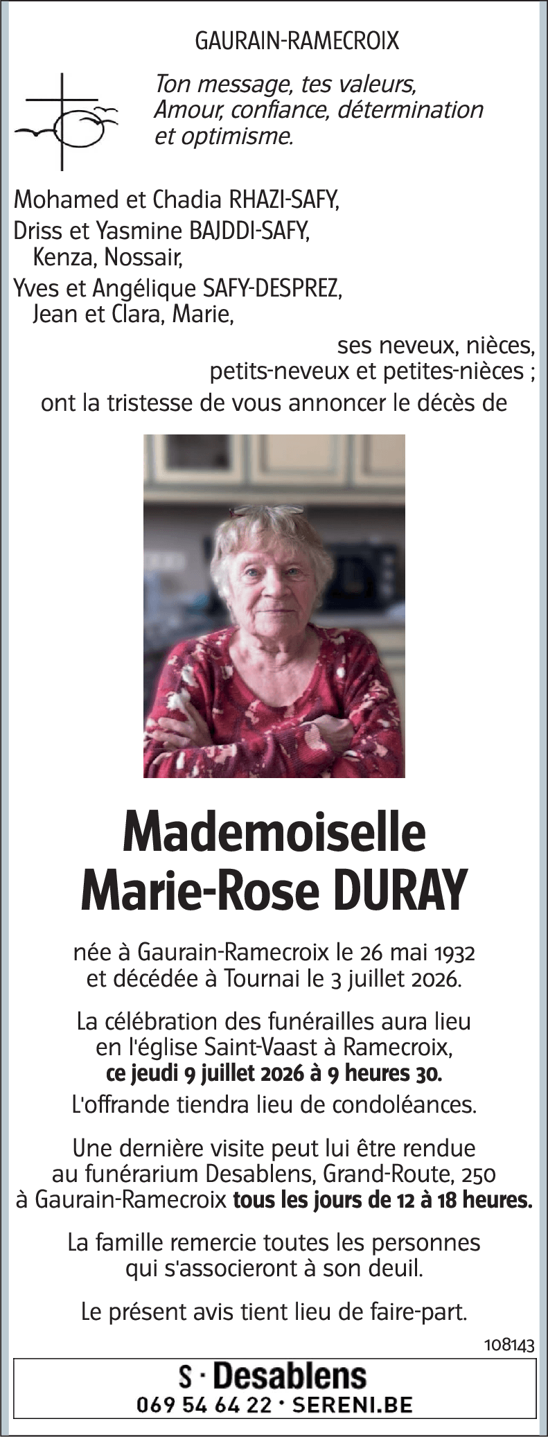Marie-Rose DURAY