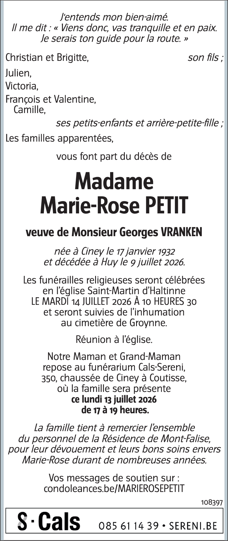 Marie-Rose PETIT