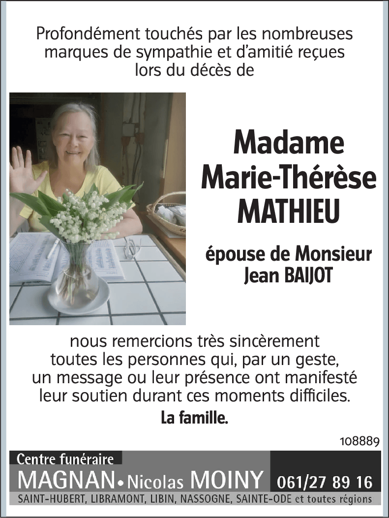 Marie-Thérèse MATHIEU