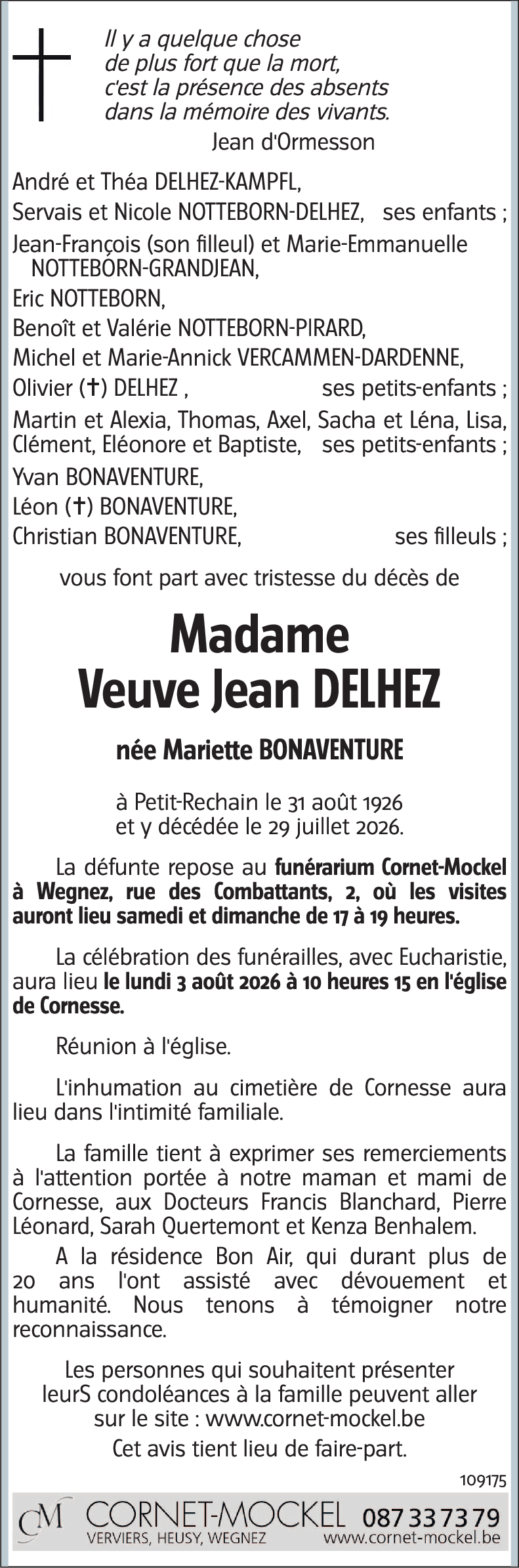 Mariette BONAVENTURE