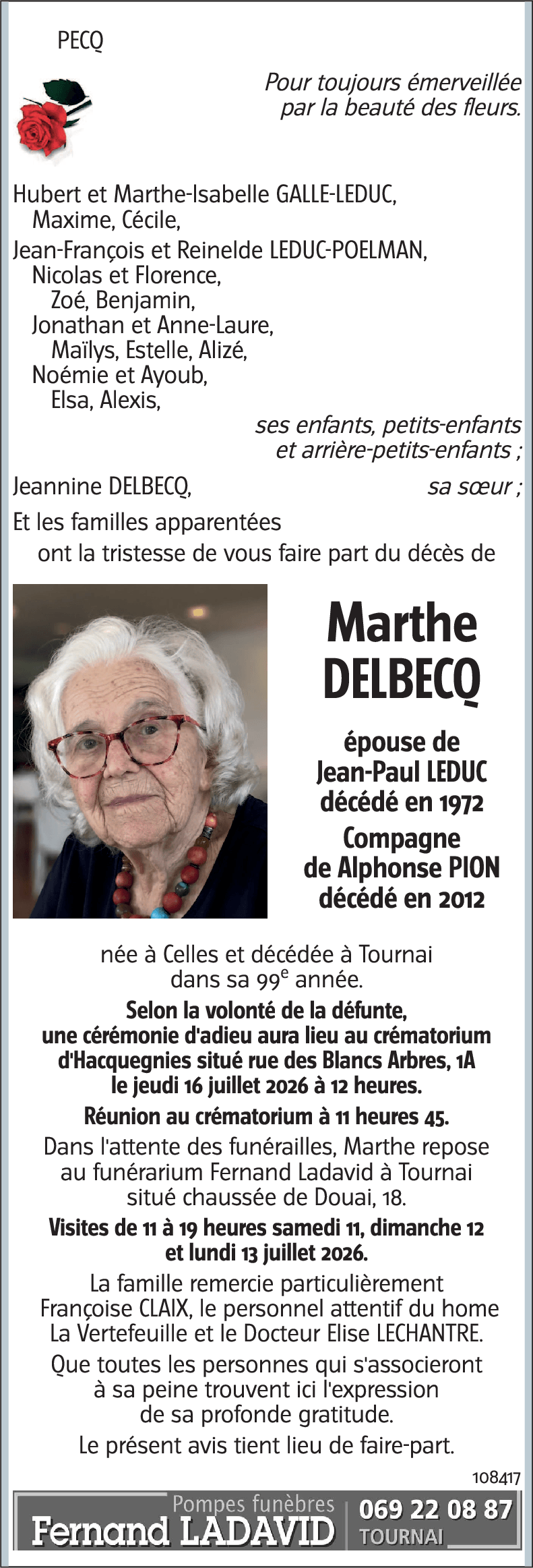 Marthe DELBECQ