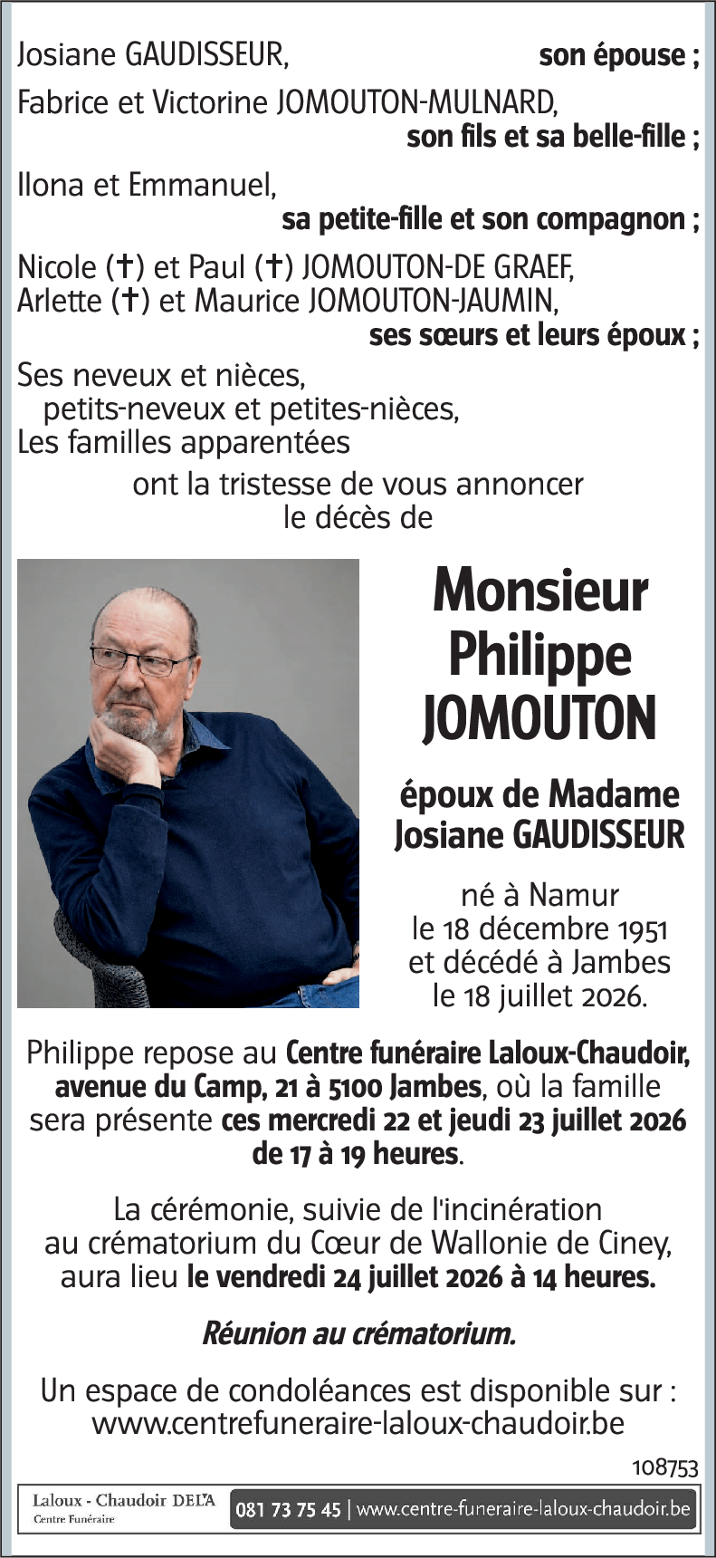 Philippe JOMOUTON