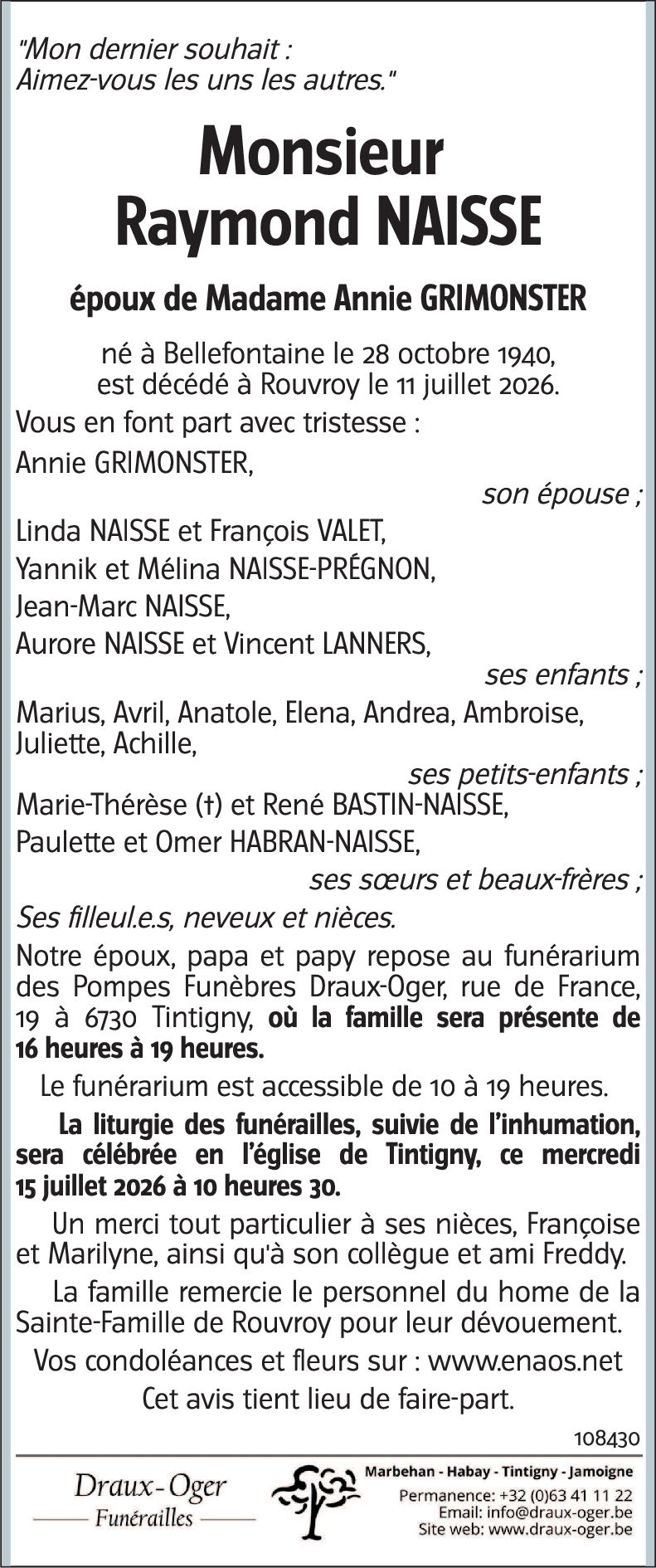 Raymond NAISSE