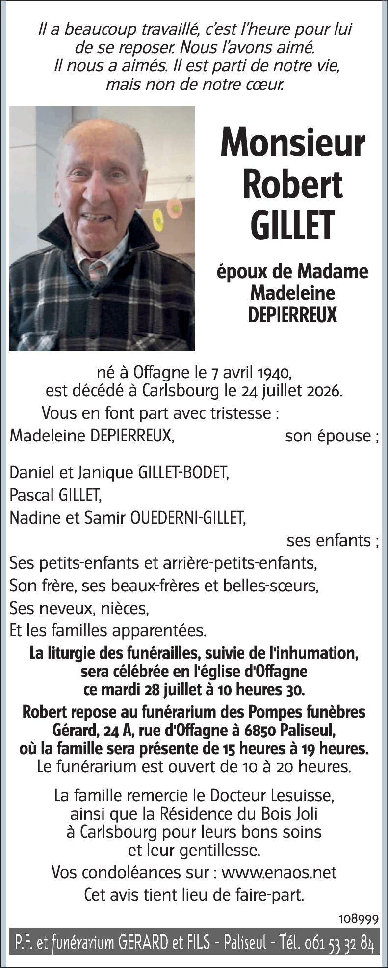 Robert GILLET