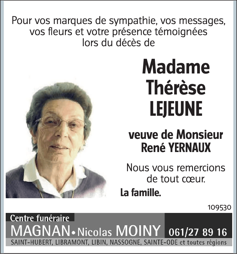 Thérèse LEJEUNE