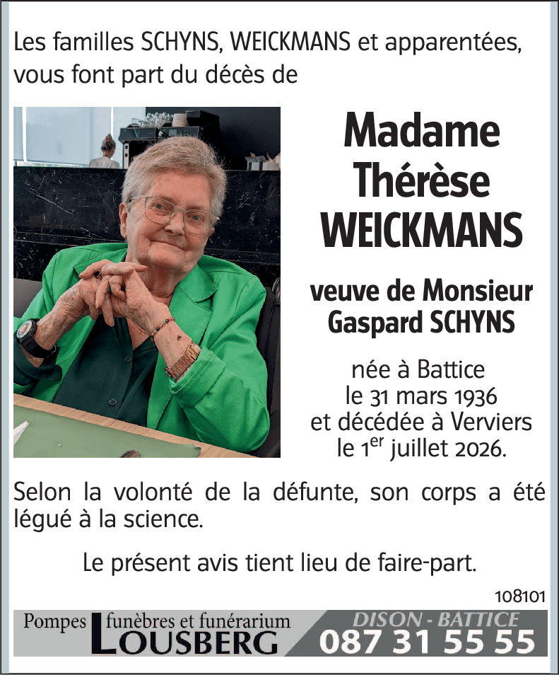 Thérèse WEICKMANS