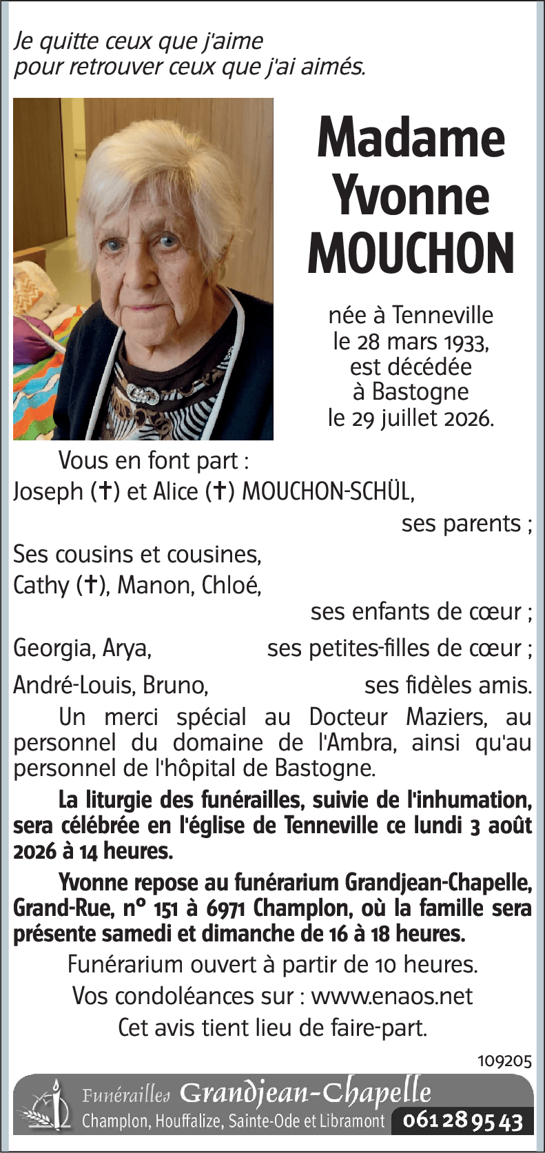 Yvonne MOUCHON