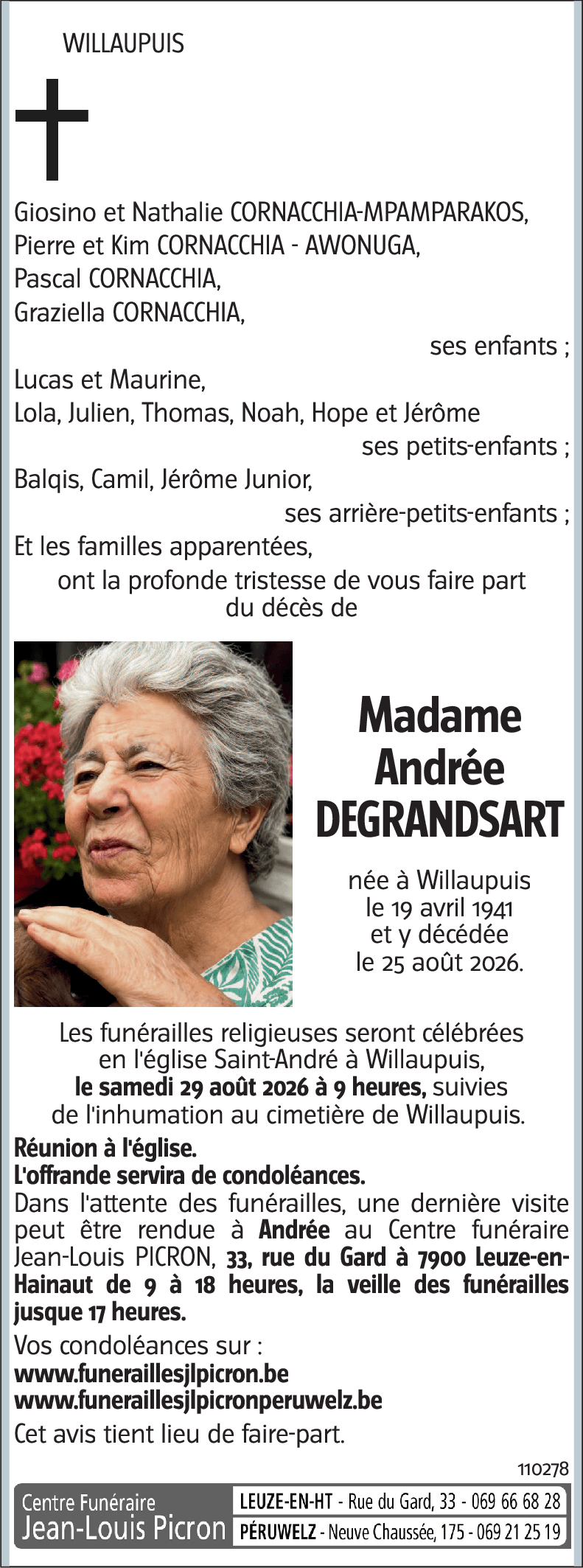 Andrée DEGRANDSART