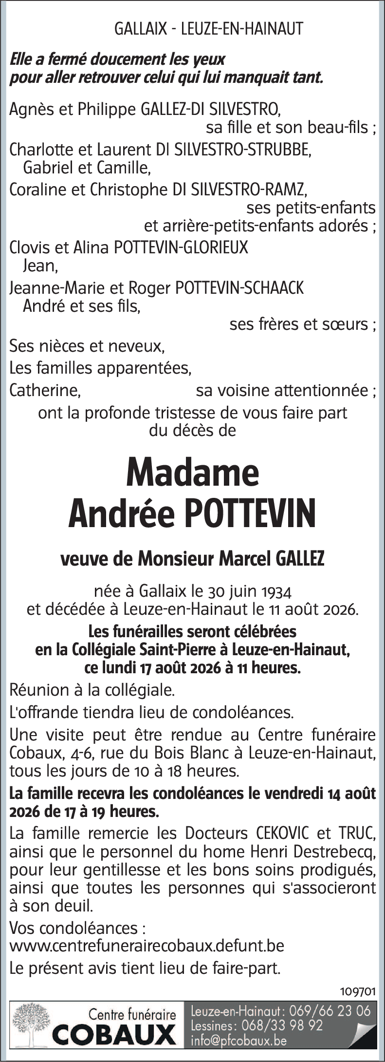 Andrée POTTEVIN