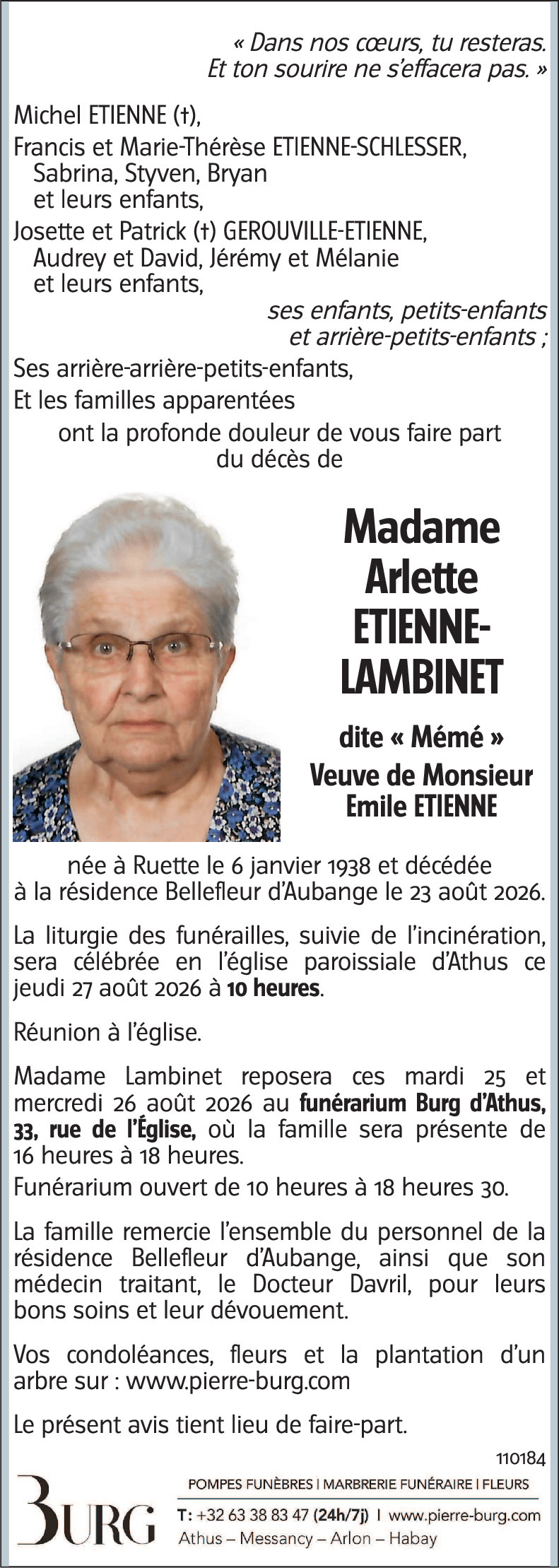 Arlette LAMBINET