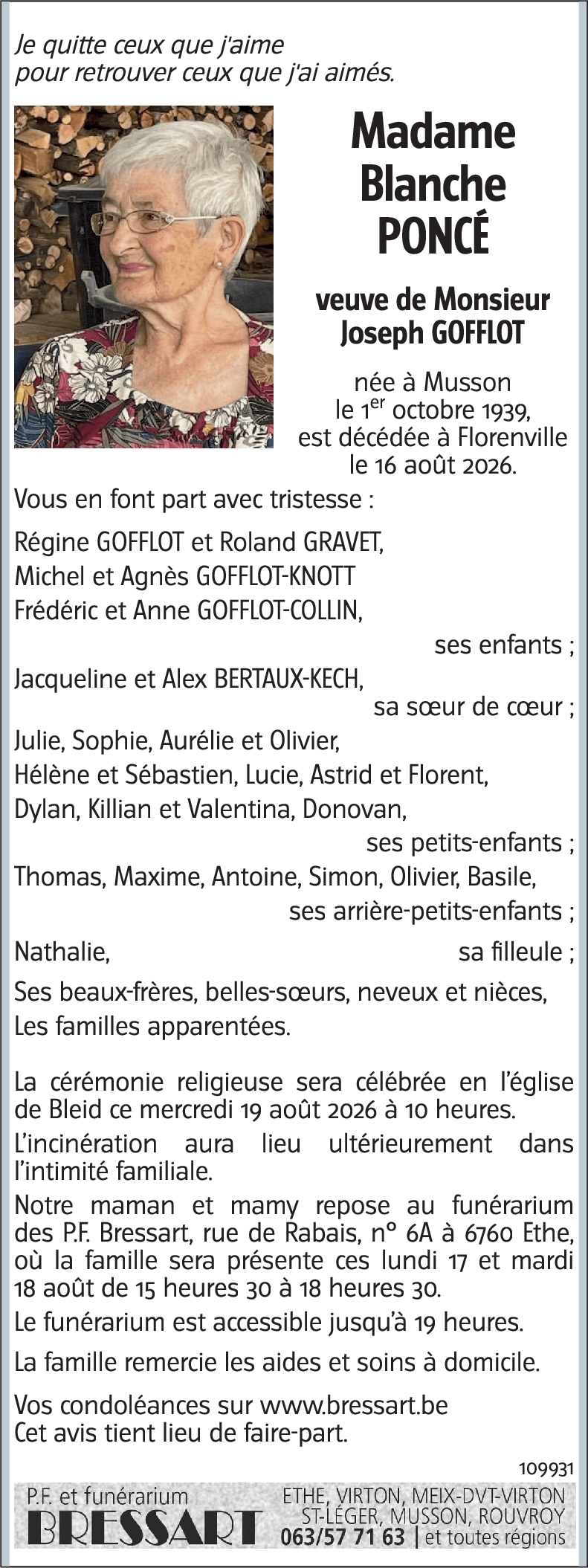 Blanche PONCÉ