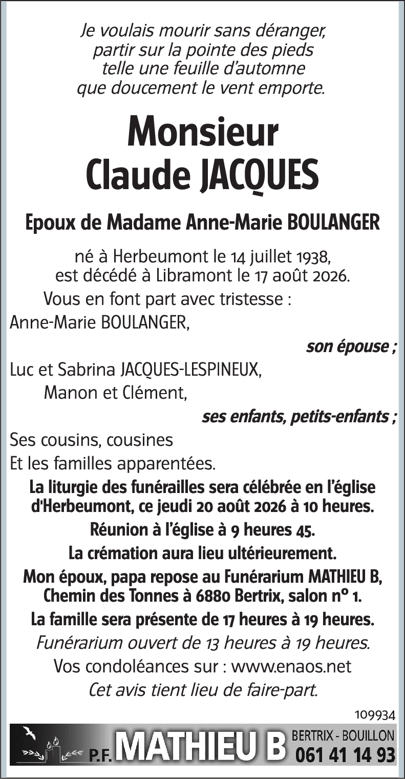 Claude JACQUES