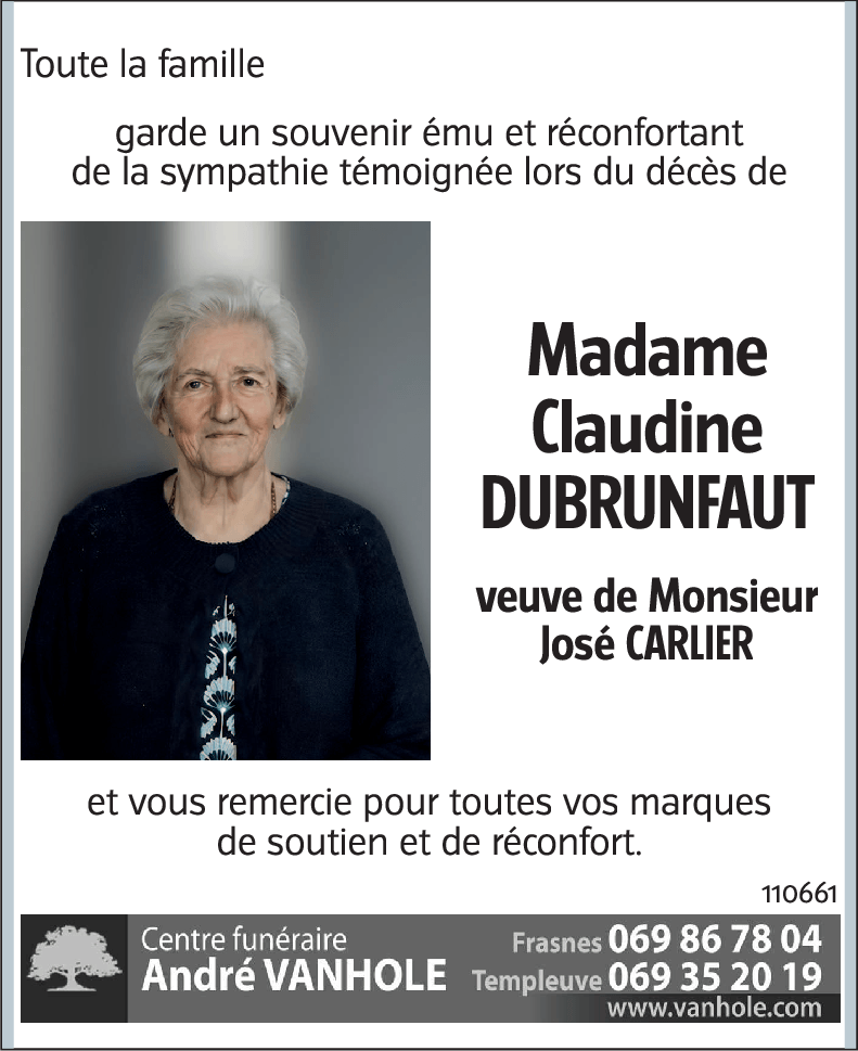 Claudine DUBRUNFAUT