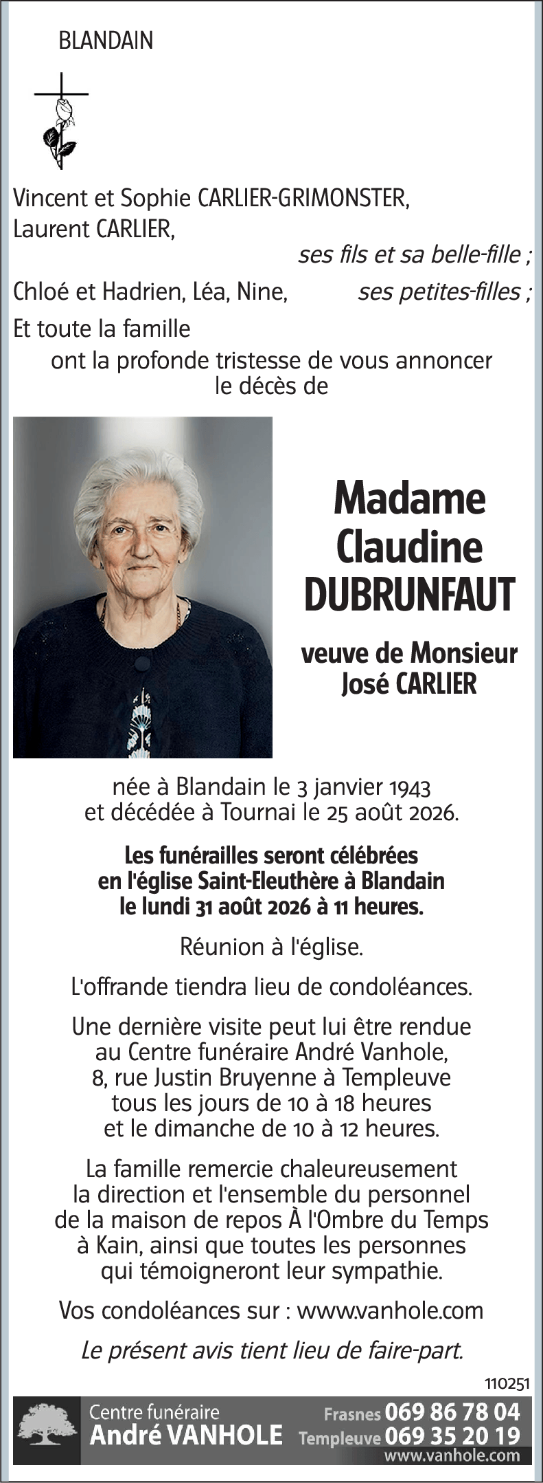 Claudine DUBRUNFAUT