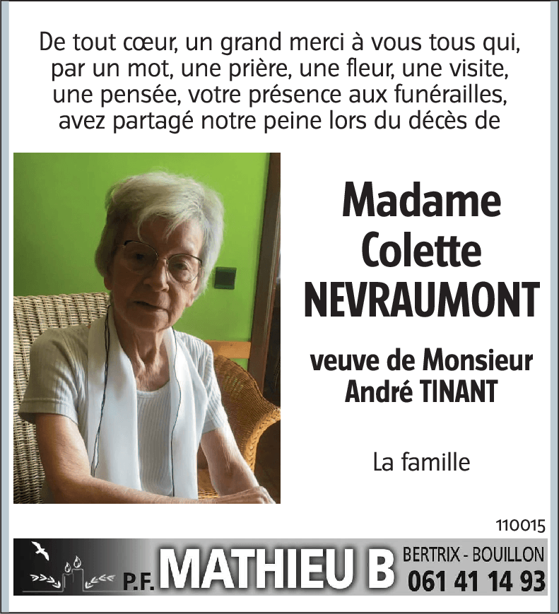 Colette NEVRAUMONT