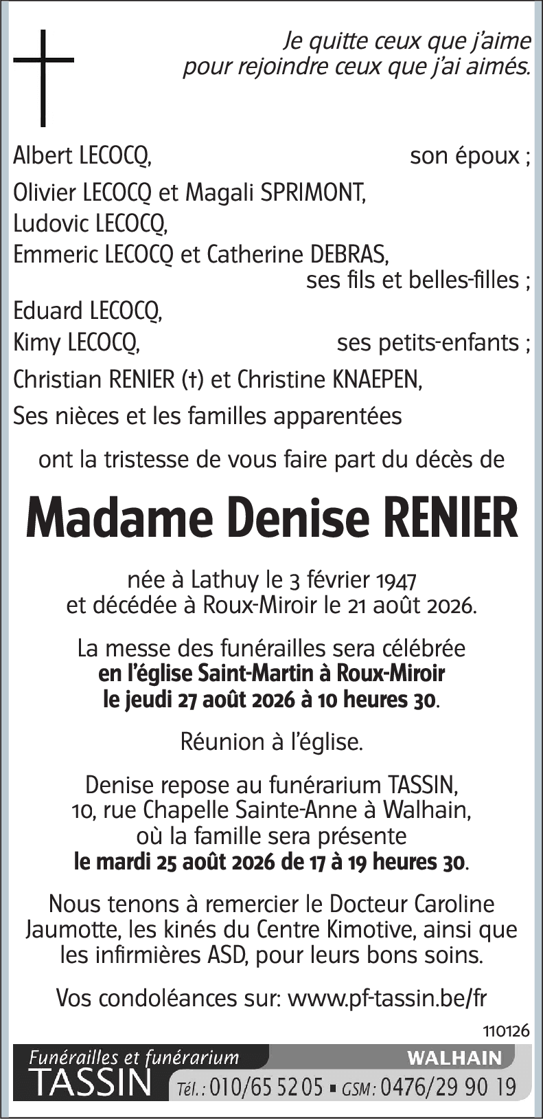 Denise RENIER