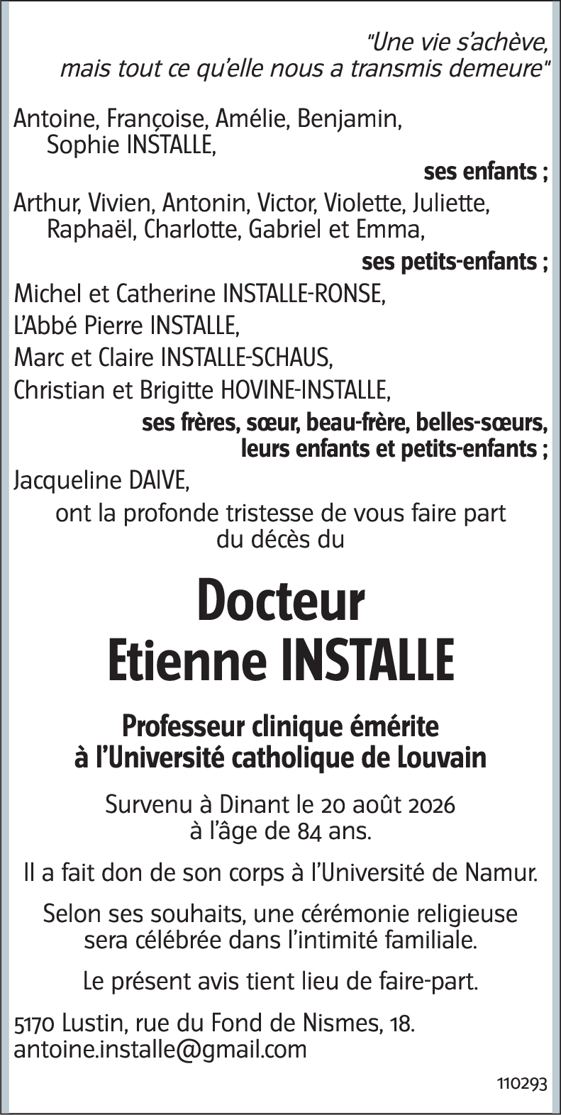 Etienne INSTALLE