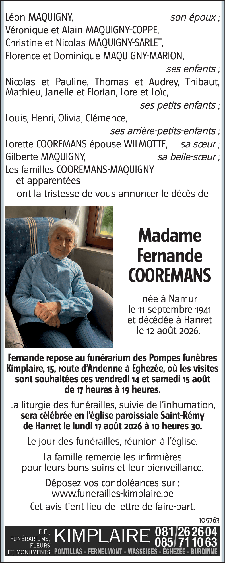 Fernande COOREMANS