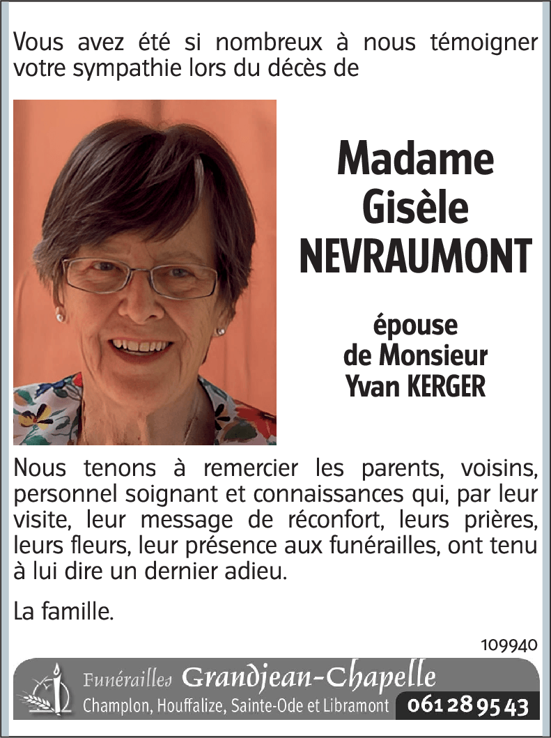 Gisèle NEVRAUMONT
