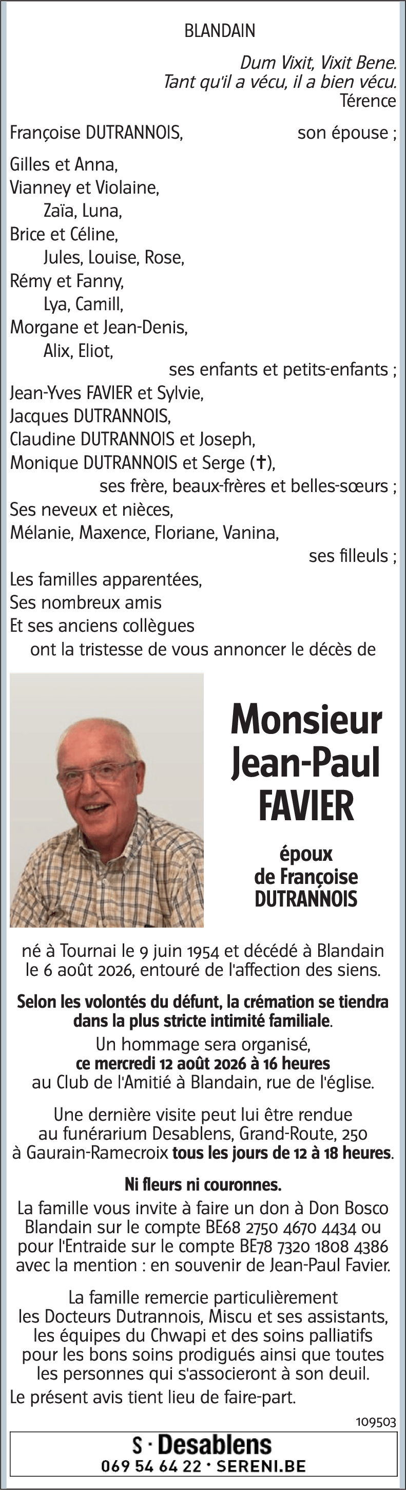 Jean-Paul FAVIER