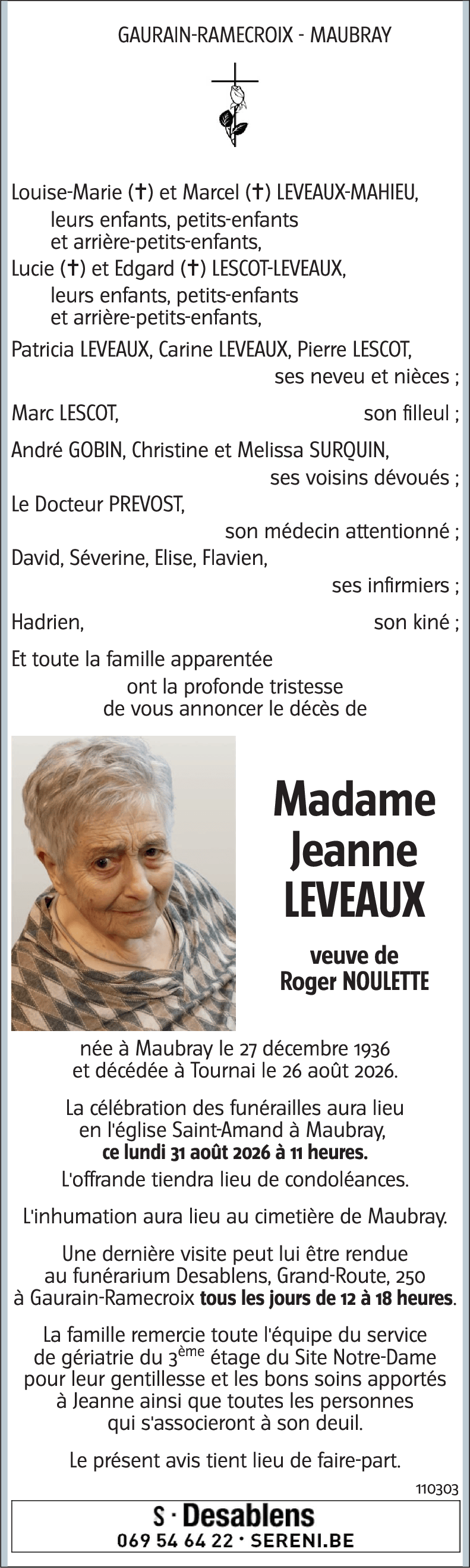 Jeanne LEVEAUX