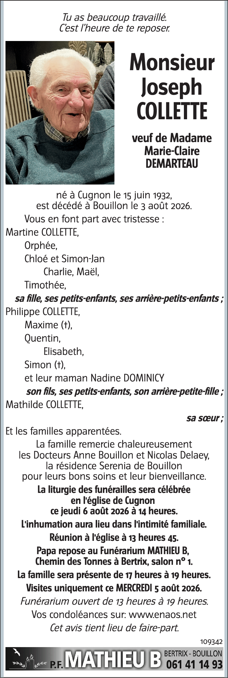 Joseph COLLETTE