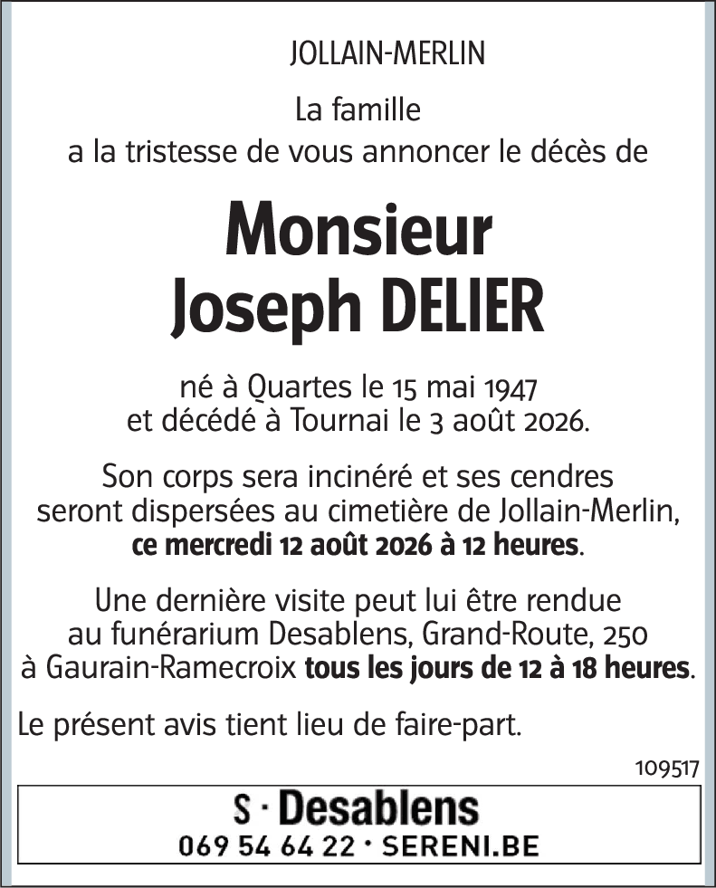 Joseph DELIER