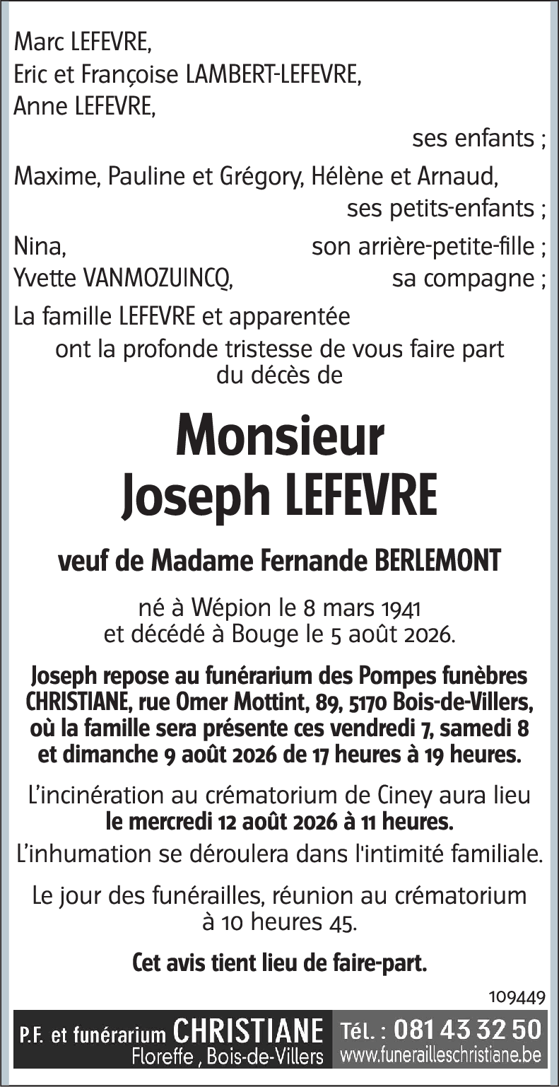 Joseph LEFEVRE