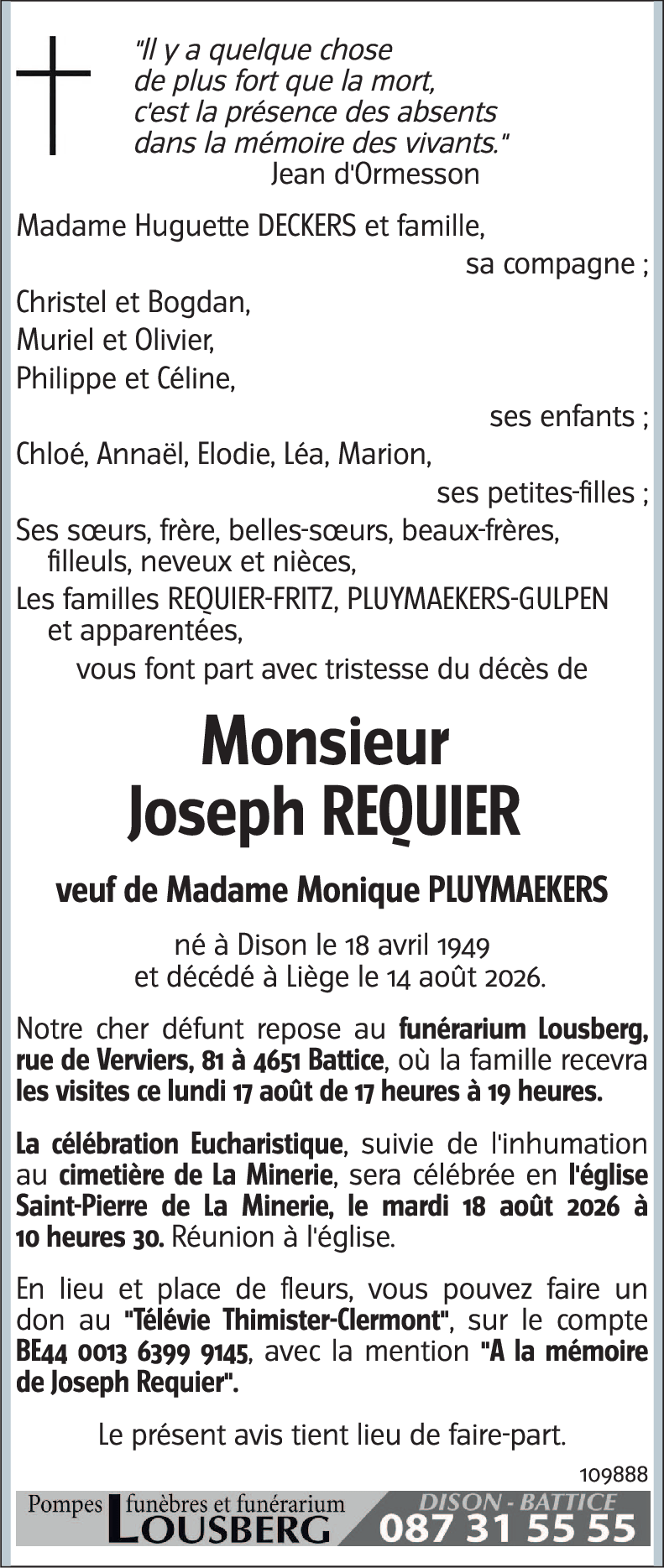 Joseph REQUIER