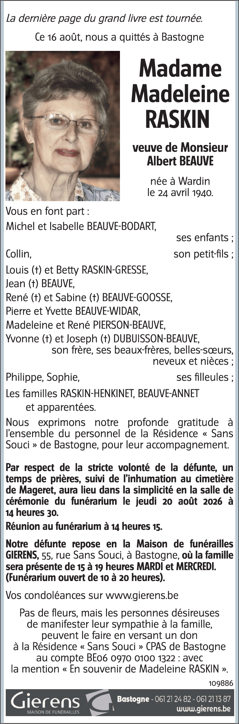 Madeleine RASKIN