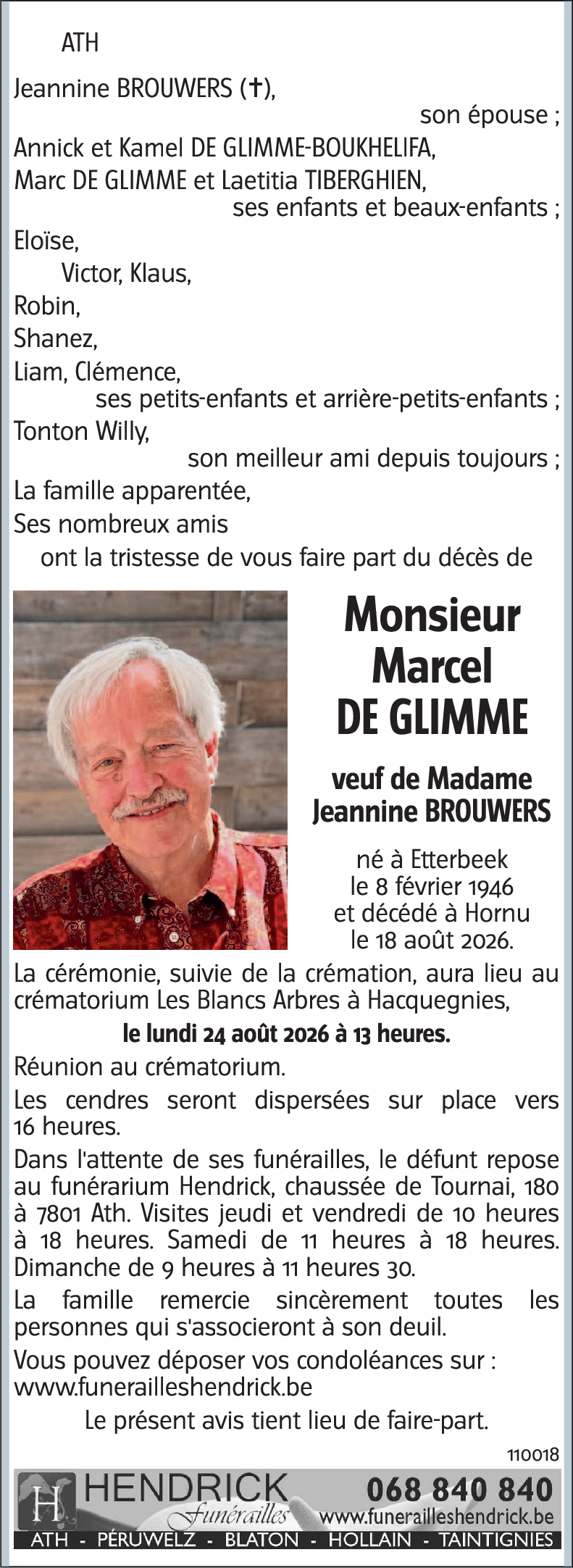 Marcel DE GLIMME