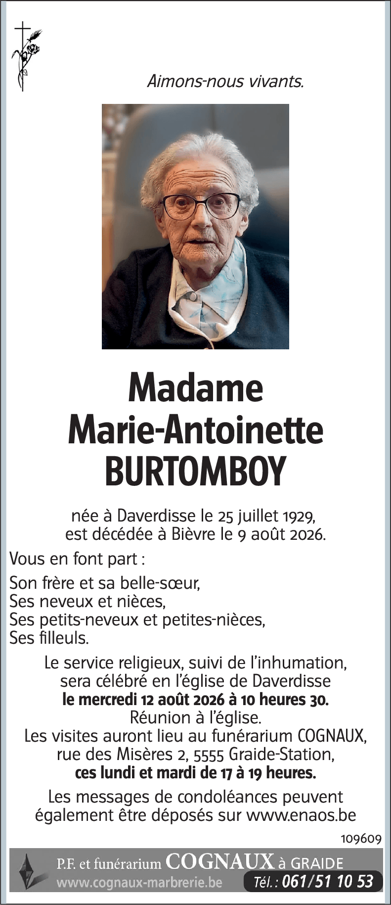 Marie-Antoinette BURTOMBOY