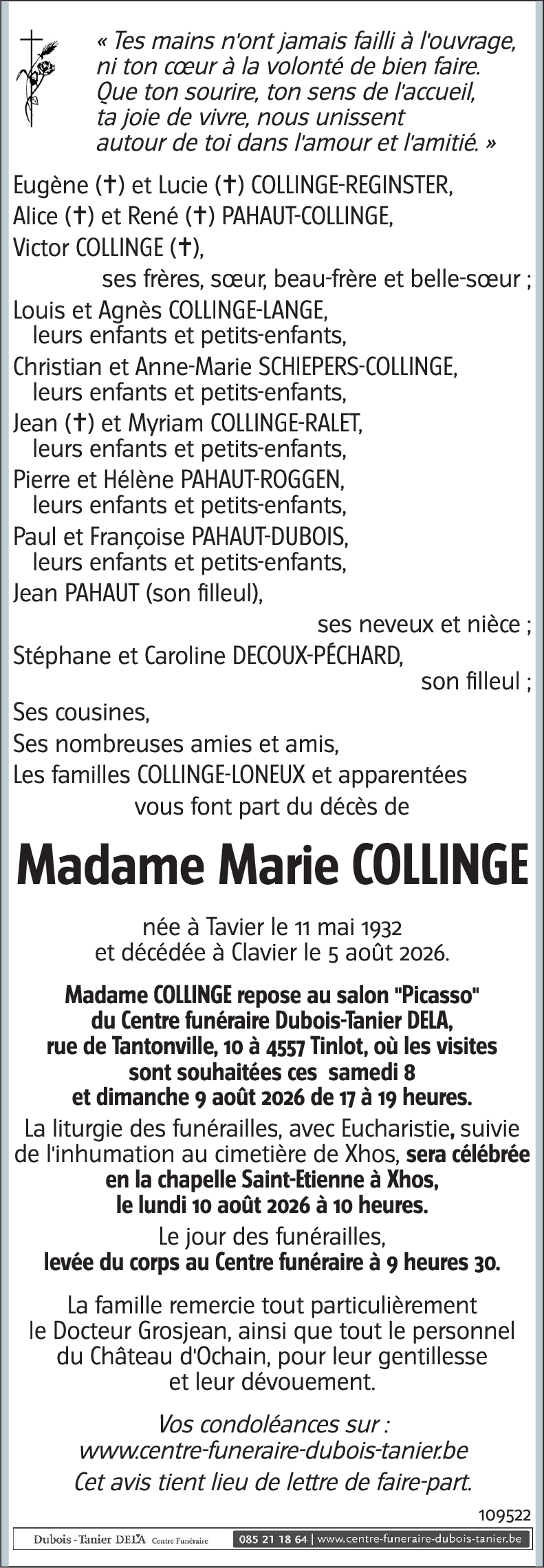 Marie COLLINGE