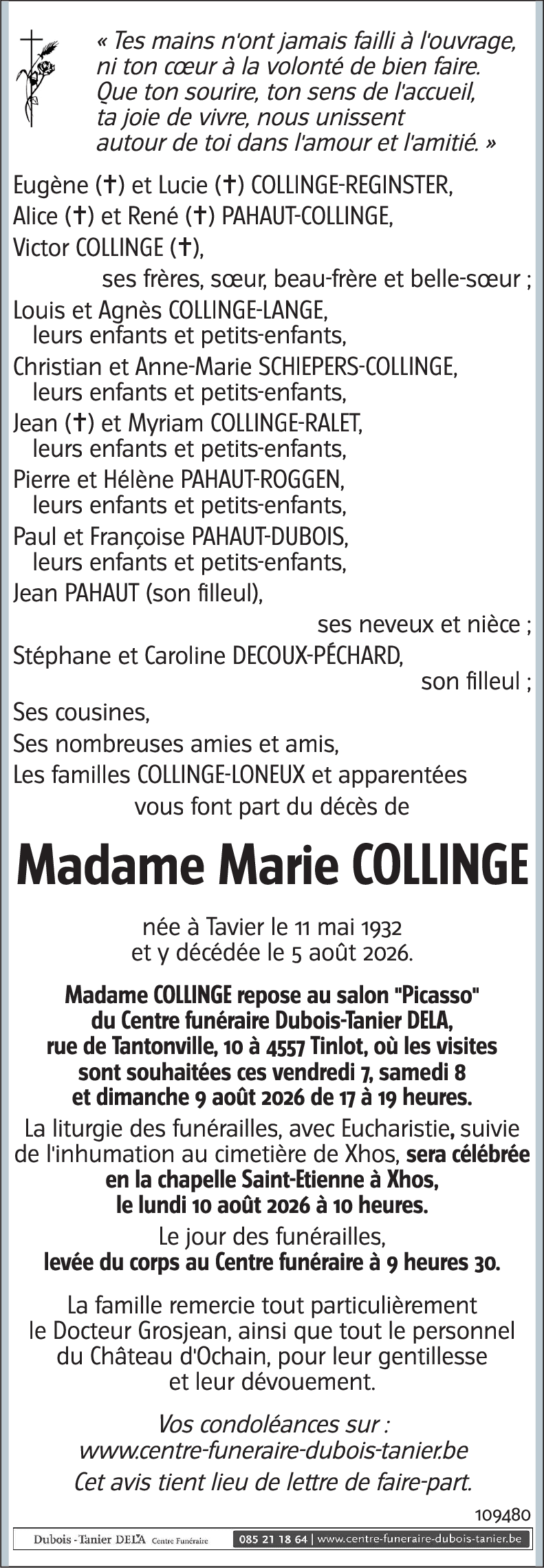 Marie COLLINGE