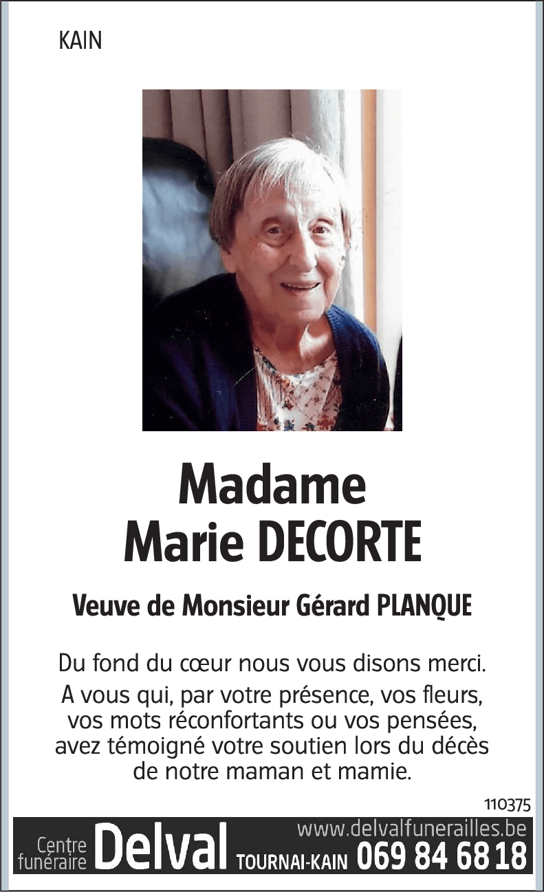 Marie DECORTE