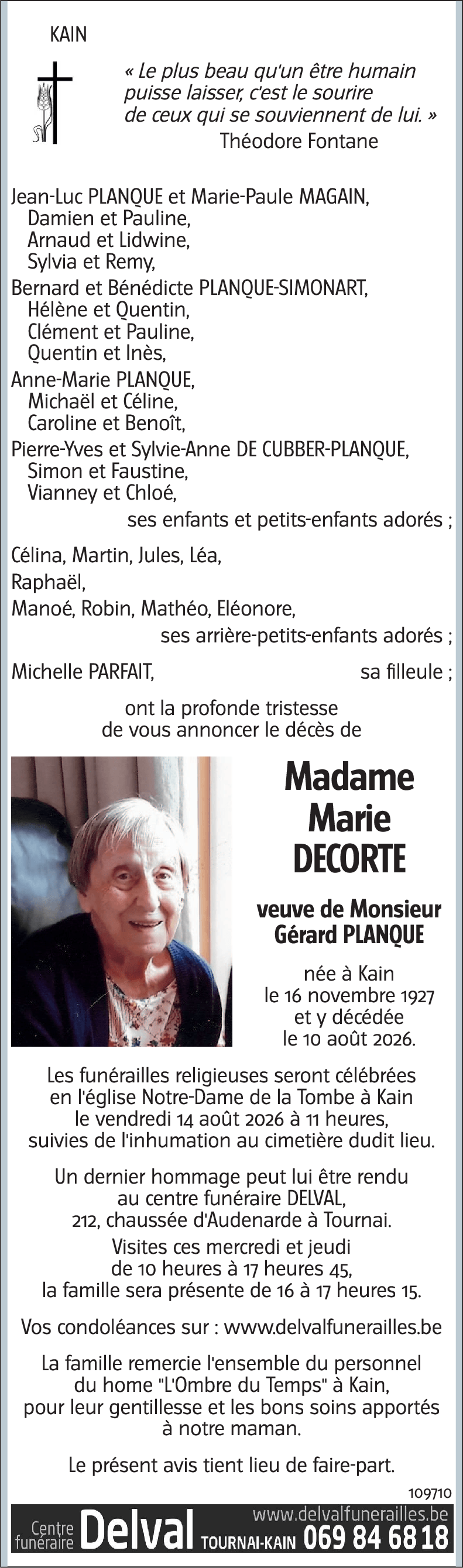 Marie DECORTE