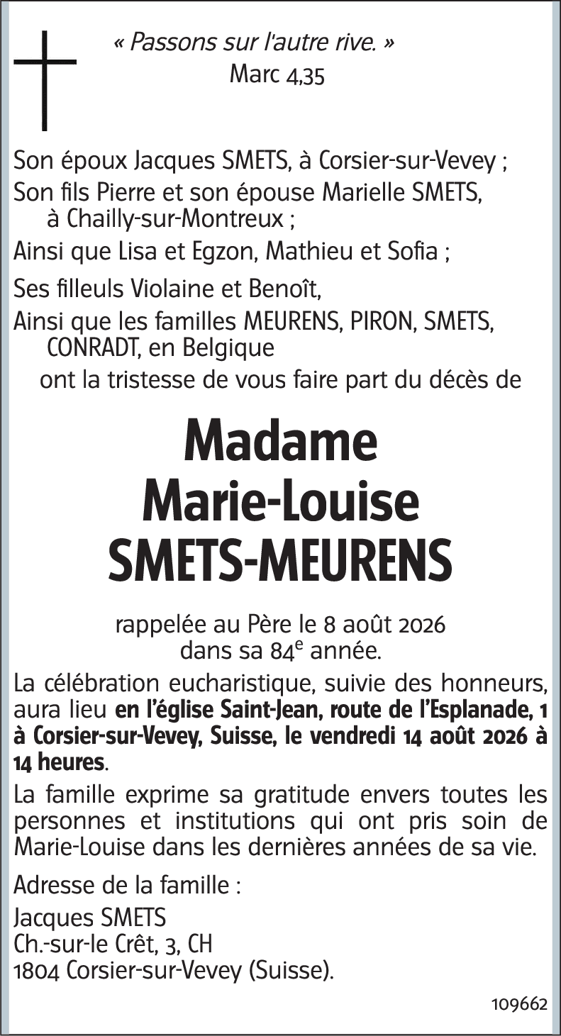 Marie-Louise SMETS-MEURENS