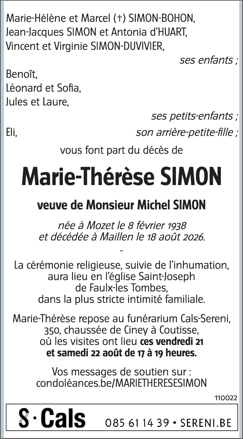 Marie-Thérèse SIMON
