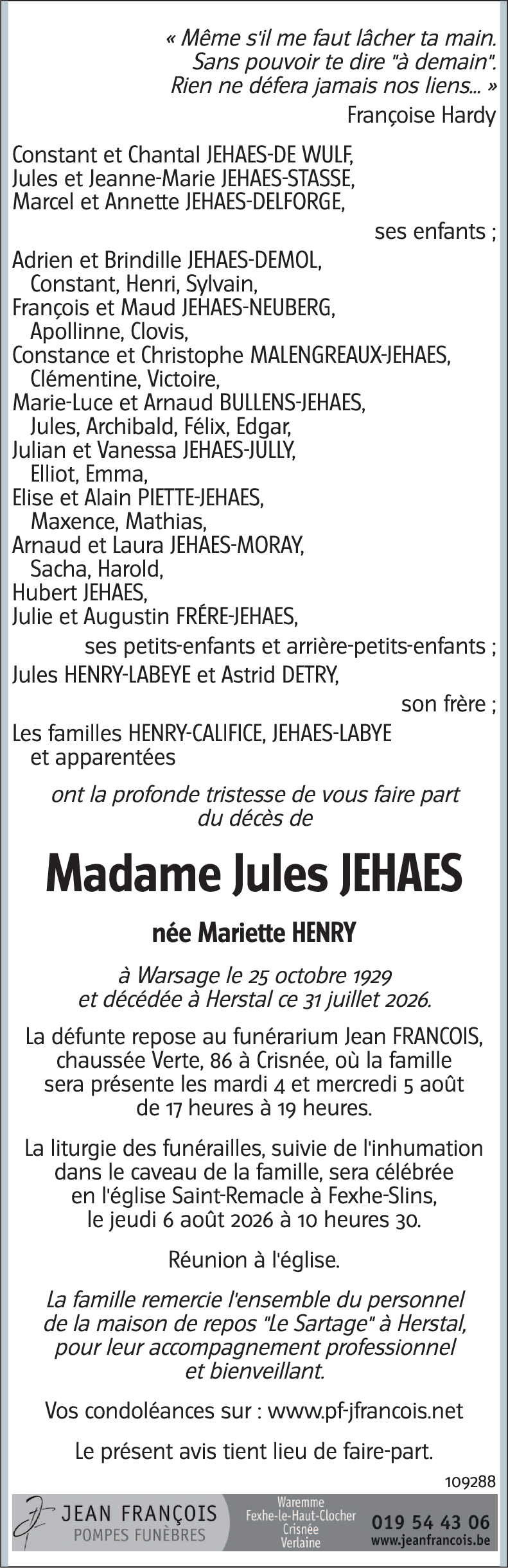 Mariette HENRY