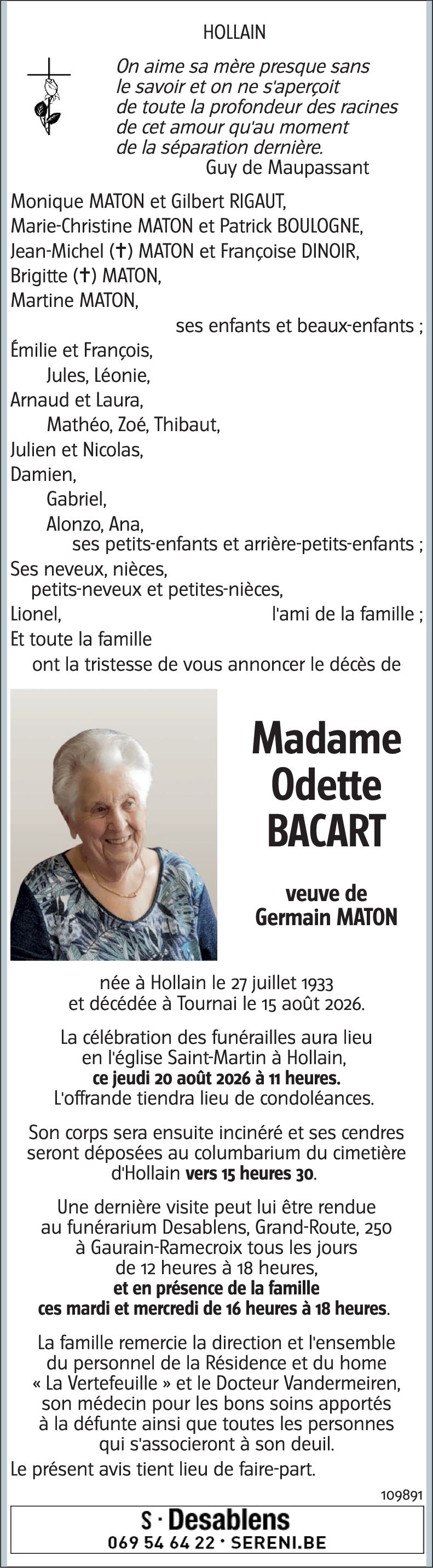 Odette BACART